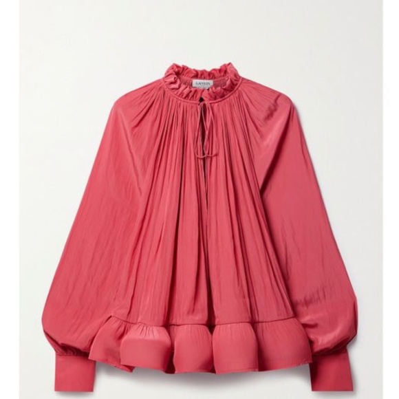 LANVIN - PARIS RUFFLED HEM TOP - Picture 10 of 12